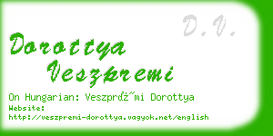 dorottya veszpremi business card